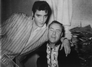 Here's one of Elvis visiting Dewey Phillips at WHBQ in Memphis ...