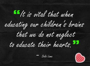 It is vital that when educating our children's brains that we do not ...