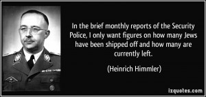 Heinrich Himmler Quotes About Jews