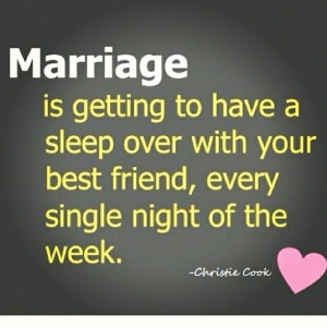 Marriage - Sleepover