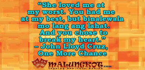 English/Tagalog Love, Breakup, Inspiring and Barkada Quotes (Mixed ...