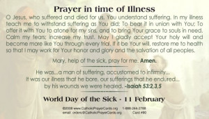 Prayer for Someone Sick Quotes