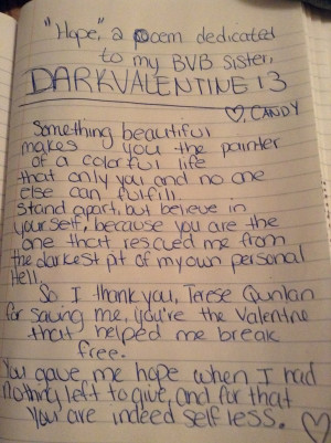 Poem dedicated to DarkValentine13, my best friend by kikichan17