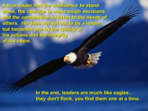 Leaders are like Eagles