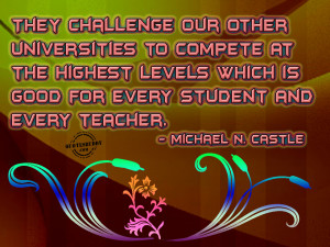... which is good for every student and every teacher ~ Challenge Quote