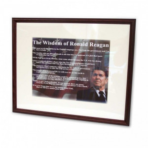 Ronald Reagan Famous Quotes Art Print