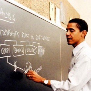 ... be educated by a radical leftist professor like Barack Hussein Obama