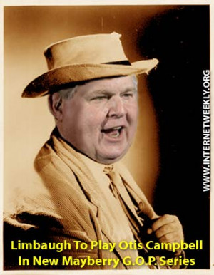 Limbaugh To Play Otis Campbell In New Mayberry G.O.P. Series