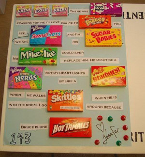 bar letter for boyfriend hative candy bar poster ideas