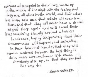 lemony snicket tags # lemony snicket # quote # hologrom soulless teens ...
