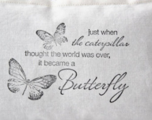 Lavender Pillow, Encouraging Quote Butterfly Pillow, Friendship Gift ...