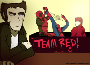 ... spider-man Daredevil Matt Murdock team red wolwerine piter parker