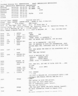 Here is a picture of the ambulance that took Gilbert away