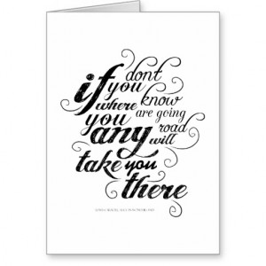 Alice in Wonderland - Quote 1 Greeting Card