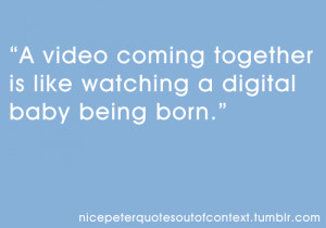 Nice Peter. Taken out of context. On purpose.