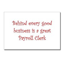 Payroll Clerk Postcards (Package of 8) for