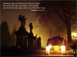 cemetery (in Sanok, Poland) on All Saints Day.