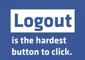 Signs :: Funny Facebook Logout Logo