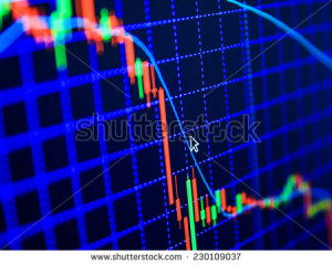 screen live display. Online live finance business. Stock market quotes ...