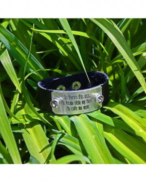 Women's Quote Cuff 'So There's This Boy...He Kinda Stole My Heart - He ...