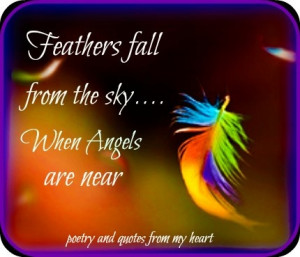 Feathers fall from the sky...