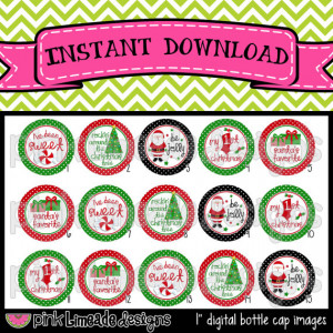 Santa's Favorite cute Christmas sayings INSTANT by PinkLimeadeD