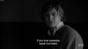story Evan Peters gifs quote Black and White depressed depression sad ...
