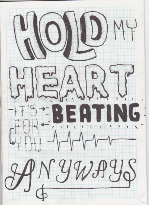 Pierce The Veil lyric drawing by sempeternally