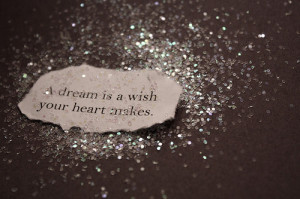 dream, heart, note, quote, sentence, typography, wish