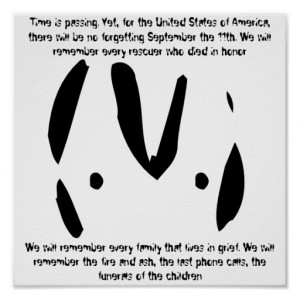 Alien emoticon 9/11 quotes print