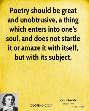 John Keats Poetry Quotes