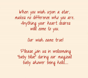 Wording for Baby Shower Invitations