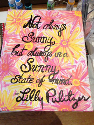 Lilly Pulitzer Print/ Quote Canvas on Etsy, $30.00