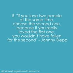 Ah Johnny Depp...so wise
