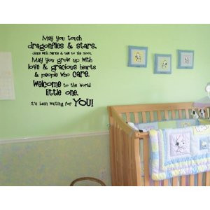 DRAGONFLIES & STARS Vinyl wall lettering stickers quotes and sayings ...