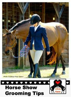... best tips to get your horse ready for your big day at the show! More