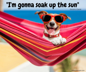 Beach Quote: “I’m gonna soak up the sun.” Sheryl Crow