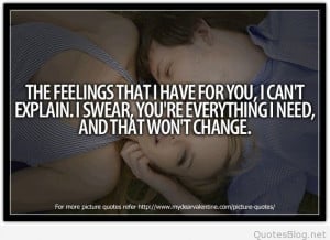 Feelings that I have for you quote