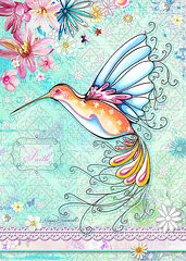 hummingbird-inspirational-floral-painting-art-quote-faith-by-megan ...