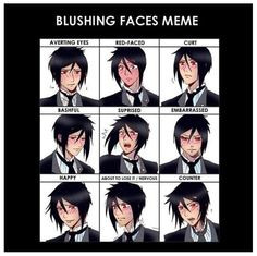 Blushing Sebastian More