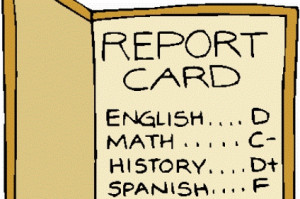 father fed up with his son’s bad grades is putting the middle ...