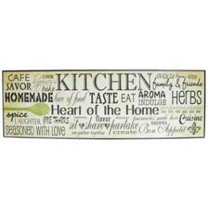Various Kitchen Words & Sayings Sign