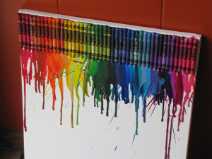 Melted Crayon Art