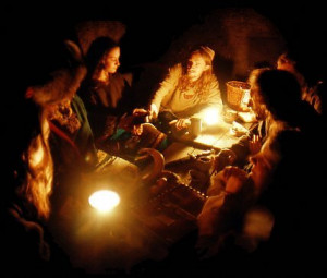 Norse Storytelling in a Viking Longhouse.