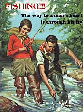 fly fishing quotes | retro vintage image with funny quotes and sayings