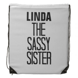 Sassy Sister Drawstring Bag