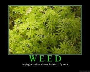 Weed Motivational Poster
