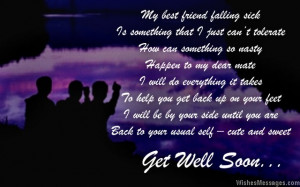 Get Well Soon Quote For Friends