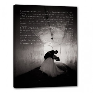 Your Photo Words Wedding Art Canvas Gallery Wrap , Engagement ...