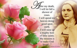 St. Therese of the Child Jesus and the Holy Face please pray for us ...